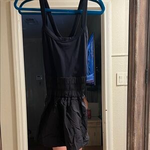 FP Movement black sleeveless romper